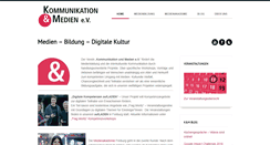 Desktop Screenshot of kommunikation-und-medien.de