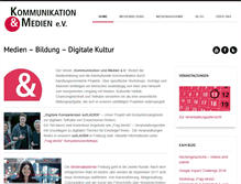 Tablet Screenshot of kommunikation-und-medien.de